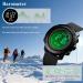 WINKONMU Military Watches with Compass Altimeter Barometer Pedometer Thermometer  Outdoors Watch for Men 1427-Black - Buy Online on GoSupps.com