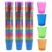 Iconikal Plastic Shot Glasses 4-Color Assortment 1-Ounce 90-Count 90-Pack