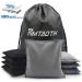Cornhole Bags Set of 8 - All-Weather Resistant Premium Bean Bags for Tossing Game - Includes Tote Bag - Regulation Size Professional Corn Hole Bags in Black/Grey - Buy Online on GoSupps.com