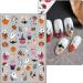 JMEOWIO 8 Sheets Halloween Nail Art Stickers Decals Self-Adhesive Cute Ghost Pink Pumpkin Nail Supplies Nail Art Design Decoration Accessories - Buy Online on GoSupps.com