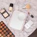 SARA Travel Magnifying Makeup Mirror with Dimmable LED Light - 10X Magnification, Rechargeable, Portable Pocket Stand - Ideal for Makeup Storage, Bedroom, Hotel, Cruise - Rose - Buy Online on GoSupps.com