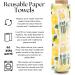 The Useless Brand Reusable Paper Towels Roll | Eco-Friendly Washable Cotton Flannel Towels | Zero Waste & Sustainable | Lemons 12 Count - Buy Online on GoSupps.com