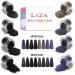 Laza 12 Colors Nail Glitter Powder - Shining Sugar Effect Black White Dust Sand Candy Coat Manicure Nail Art Decoration - Buy Online on GoSupps.com