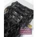 LONAI Clip In Hair Extensions 24 Black Mermaid Waves - Pack of 6 - Buy Online on GoSupps.com