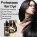 Black Hair Dye Shampoo - Instant Gray Hair Coverage | 3-in-1 Herbal Color Shampoo for Men & Women | Long Lasting 500ml - Buy Online on GoSupps.com