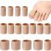 JYT GROUP 12 Pieces Toe Protector Tubes Cushion Sleeves Soft Corn Pads Protectors for Cushion Corns Blisters Calluses