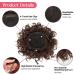 Rpeixya Hair Part Bun with Elastic Cord - Stylish Curly Ponytail Chignon for Women & Girls (Brown) | Perfect for Elegant Updos & Everyday Wear - Buy Online on GoSupps.com