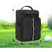 Goburos Golf Shoe Bag for Men US Size 14 - Durable Carrier with Free Glove Holders & Pockets for Accessories - Ideal Black Golf Bag - Buy Online on GoSupps.com