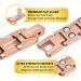 Magnetrx Ultrastarkes Titan Magnet Arm Band for Women | Magnetic Bracelets in Rose Gold | Size Determination Tools Included - Buy Online on GoSupps.com