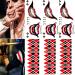 Kotbs 6 Sheets Halloween Tattoos  Full Body Arm Temporary Tattoos for Costume  Funny Mouth Fake Tattoos for Men Women Kids Cosplay Accessories and Parties QUN6D (3.7'' x 8.2'')