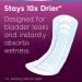 Poise Ultra Thin Incontinence Pads for Women - Moderate Absorbency, Regular Length - 60ct - Buy Online on GoSupps.com