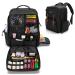 BAFASO Barber Travel Backpack Travel Barber Bag Holds Various Hair Cutting Tools (Bag Only) Black