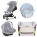 Baby Mosquito Net for Stroller, Durable Bug Net for Stroller, Bassinets, Cradles, Playards, Pack N Plays and Portable Mini Crib, Portable & Durable Baby Insect Netting White