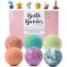 LotFancy 6 Pack Bath Bombs with Toys 4.2 Oz Bath Bombs for Boys Girls Kids with Surprise Inside Organic Bubble Bath Fizzies with Natural Essential Oils Kid Birthday Gifts 6-Pack with Toys