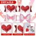 Whaline Valentine's Day Heart Hair Bow Clips - 4Pcs Glitter Red Pink Barrettes for Girls, Teens - Sparkly Hair Accessories for Party, Wedding - Buy Online on GoSupps.com