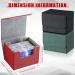 Weewooday Leather Deck Card Boxes - 3 Piece Set for MTG Commander Decks (Black Blue Red Green) - Horizontal Design - Buy Online on GoSupps.com