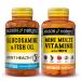 MASON NATURAL Glucosamine Chondroitin & Daily Multi Vitamin Bundle with DHA Omega-3 Iron B-Complex & Calcium May Support Joint and Immune Health