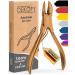 Decofy nail tongs stainless steel 11.5 cm - extra sharp nail scissors with precise cut - footnail scissors for thick nails - foot care nail care pedicure nail clipper toenails nail cutters rose gold rose gold -11.5cm