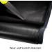 Yotache PU Fabric Leather 2 Yards 54 x 72 - 1.25mm Thick Faux Leather Material for Upholstery Crafts & DIY - Black - Buy Online on GoSupps.com