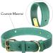 Tagme Personalized Leather Dog Collar - Engraved Name & Phone - Real Leather for Small Medium & Large Dogs (38-48cm) - Green M (1 Pack) - Buy Online on GoSupps.com