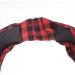 VIVIAN & VINCENT 2 Pack Womens Vintage Plaid Headbands Hair Band Valentines Gift Black and Red Buffalo Plaid - Buy Online on GoSupps.com