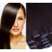Clip in extension set 7 parts smooth 60cm hair extension hair part 100% remy real hair clip in hair extension of glamx densions in color: 02 dark brown
