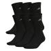 adidas mens Athletic Cushioned Crew Socks (6-pair) Large Black/Aluminum 2