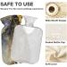 Oarecol Hot Water Bottle with Glitter Black Marble Colorful Stone 1L | Versatile Hot & Cold Compress Bag with Cover - International Shipping Available! - Buy Online on GoSupps.com