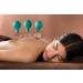 Pulox Cupping Glass Set of 5 - Real Glass Suction Cups (25mm 32mm 40mm 52mm 62mm) - Green | International Shipping Available - Buy Online on GoSupps.com
