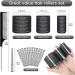 Kouclaa 31 Pcs Black Hair Roller Set Hair Rollers With Clips 3 Size(60mm 44mm 32mm) 18 Pcs Rollers for Hair Volume and 12 Hair Clips and 1 Comb Hair Rollers for Long Hair Medium and Short Hair Black(60mm 44mm 32mm) - Buy Online on GoSupps.com