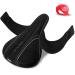 X WING Bike Seat Cushion Gel Bike Seat Cover, Gel Padded Bike Seat Cover for Men Women Comfort, Stationary Bike Seat Cushions, Exercise Bike Seat Cover, Bicycle Seat Cushion for Indoor & Outdoor Bikes