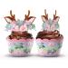 Woodland Baby Shower Cupcake Wrappers and Toppers - 24 Sets - Woodland Deer Birthday Party Decorations - Wild One Party Supplies (Woodland Deer) - Buy Online on GoSupps.com