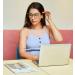 FEISEDY Blue Light Blocking Glasses for Women & Men - Cateye TR90 Frame B2772 Green - 52mm Computer Glasses for Eye Protection - Buy Online on GoSupps.com