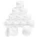 MHO Containers | Clear Refillable PET Containers, White Screw-On Lid, BPA/Paraben Free - 3.5 fl oz (104mL) - Set of 12