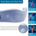 H2SON Neck Brace-Upgraded Portable Ice Silk Fabric Soft Foam Wrapped Adjustable Cervical Pillow for Neck Pain Relief & Prevent and Improve Neck Tilt Cervicorrect Neck Brace at Home or Work (19.3inch)(Sky Blue) - Buy Online on GoSupps.com