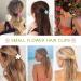 YosaiHom 12 Pack Small Flower Hair Claw Clips for Kids Girls - Non-Slip Mini Jaw Clips for Thin Thick Hair - 12 Colors - Strong Hold Hair Accessories - Buy Online on GoSupps.com