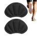 Heel cushion - Extra soft heel inserts for loose shoes - heel cushions prevent heel slip and bladder formation comfortable shoe handles shoe fillers heel protection performances for men and non -school petals (black)