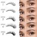Magnetic Eyeliner & Eyelashes Kit - 5 Pairs Trendy Wispy 3D Lashes with 2 Magnetic Eyeliners & Applicator for Effortless Application - Buy Online on GoSupps.com