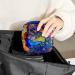 Women's Bonds Storage Bags - Portable Halter Oil Painting Peacock Period Kit | Colorful Feminine Product Bag - Buy Online on GoSupps.com