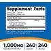 Nutricost Milk Thistle 250mg (1000mg Equivalent) - 240 Vegetarian Capsules - Non-GMO & Gluten Free - Buy Online on GoSupps.com
