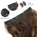 Invisible Secret 20 Hair Extensions with Adjustable Clips, Brown Highlights, Synthetic Curly Hair Piece for Women - Buy Online on GoSupps.com