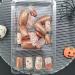 Halloween Press On Nails - Short Square Cute Ghost Flower Pumpkin Glitter - 24 Pcs Glossy Acrylic Stick On Nails for Women & Girls - Buy Online on GoSupps.com