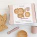 Shop the Best Bamboo & Silicone Weaning Kit - Pink Elephant Suction Cup Bowl & Spoon for Effortless Feeding - Buy Online on GoSupps.com