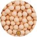 EinsSein 0.35kg Crispy chocolate Dragees wedding large shiny apricot - ca.1.8 cm pearls - dragees baptism communion almonds