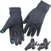 2 Pairs Arthritis Gloves for Pain Hand Compression Gloves for Women Men Carpal Tunnel Joint Pain Rheumatoid Arthritis Hand Support - Touchscreen Gloves for Typing Work (Full Finger Medium) Medium Black With Full Finger