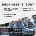 Grundens DECK-BOSS Boot | Waterproof and Durable | Grey - Size 11 - Buy Online on GoSupps.com