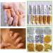 48 Color Nail Seedlettes Glitter & Rhinestone Art - DIY 3D Nail Stickers for Face & Body Decoration (4 Boxes) - Buy Online on GoSupps.com