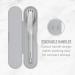 Bentgo Stainless Travel Utensil Set - Reusable 3-Piece Silverware Set with Carrying Case - Eco-Friendly & BPA-Free - Ideal for Travel, Camping, Office - High-Grade Premium Steel (Gray) - Buy Online on GoSupps.com