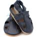 Dotty Fish Soft Leather Baby Shoes - Toddler Sandals, Non-slip Suede Soles, Navy Blue (2-3 Years) - Buy Online on GoSupps.com