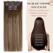 Vivien PU Clip-In Extensions | Real Hair 40cm Light Blonde Ombre Dark Brown - 120g 7PCs | 16 Inch #4/27/4 - Buy Online on GoSupps.com
